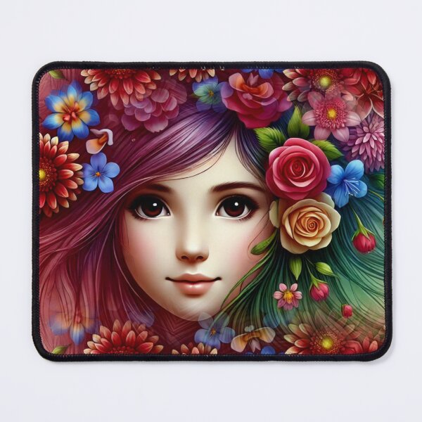 Item preview, Beautiful lady surrounded by beautiful flowers  designed and sold by roshana3.