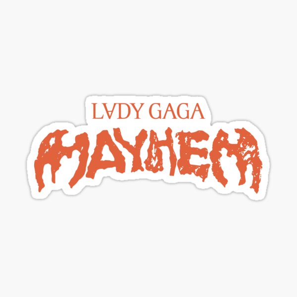 Vista previa del artículo con la obra «Logotipo del álbum Mayhem de Lady Gaga», diseñado y vendido por ShopDesignBR.