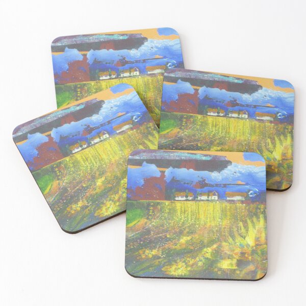 Item preview, storm clouds over the sunflower fields designed and sold by ShapesbySheila.