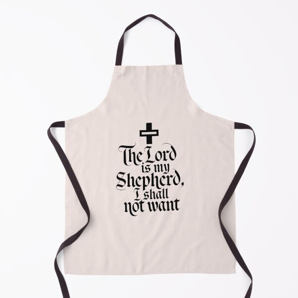 Item preview, The Lord is My Shepherd, I Shall Not Want Psalm 23:1 Calligraphy Bible Verse Christian Faith Art designed and sold by  KnitLuv.