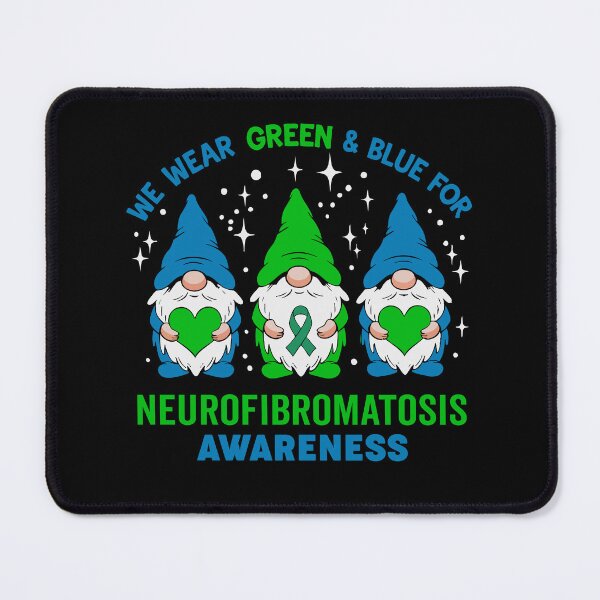 Item preview, We Wear Green & Blue for Neurofibromatosis Awareness designed and sold by tmerchtrends.