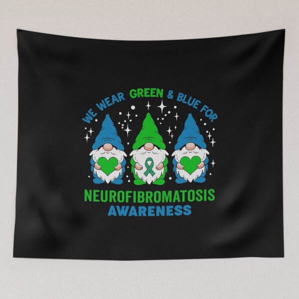 Item preview, We Wear Green & Blue for Neurofibromatosis Awareness designed and sold by tmerchtrends.