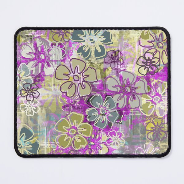 Item preview, Purple Hawaiian Barkcloth Hibiscus Floral designed and sold by Sharon Schwalbe.