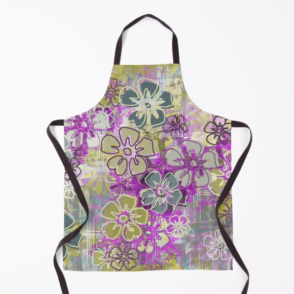 Item preview, Purple Hawaiian Barkcloth Hibiscus Floral  designed and sold by Sharon Schwalbe.