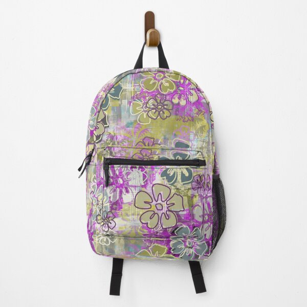 Item preview, Purple Hawaiian Barkcloth Hibiscus Floral  designed and sold by Sharon Schwalbe.