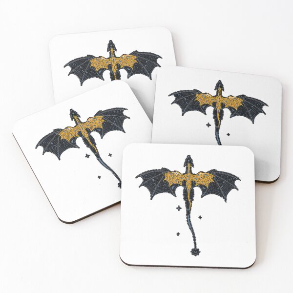 Item preview, Mosaic Dragon Art - Inspired by Onyx Storm - Mystical Tile Design designed and sold by H Jonas.