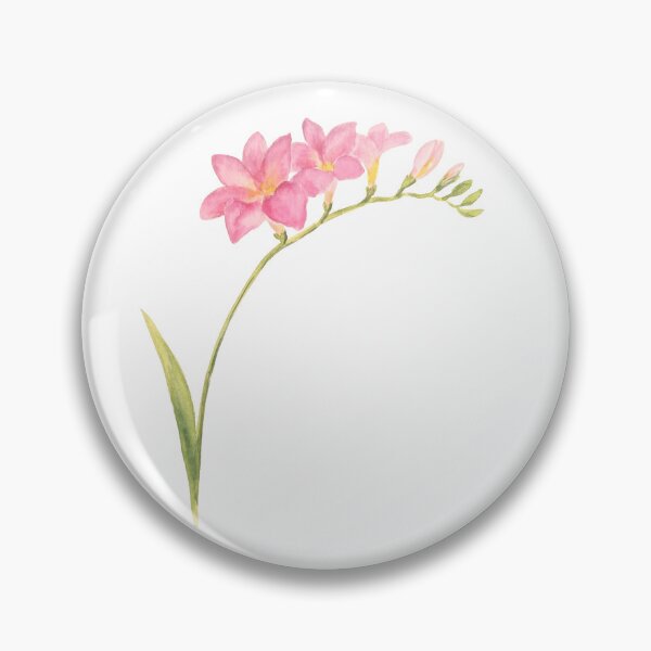 Item preview, Cute Watercolor Branch With Freesia Flowers designed and sold by kosnatvi.