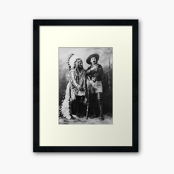 Vista previa del artículo con la obra «Toro Sentado y Buffalo Bill - 1897», diseñado y vendido por warishellstore.