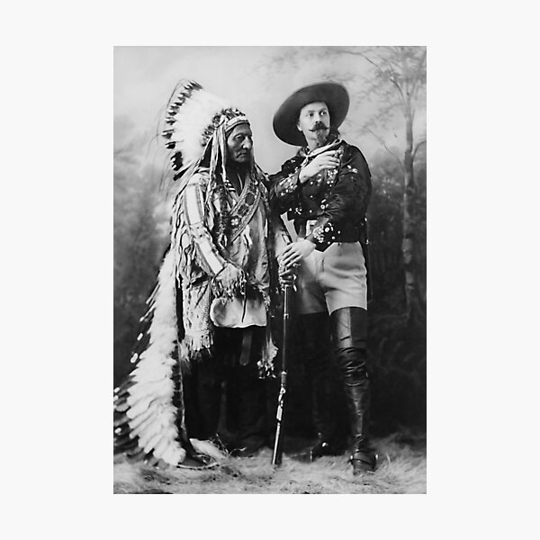 Item preview, Sitting Bull and Buffalo Bill - 1897 designed and sold by warishellstore.