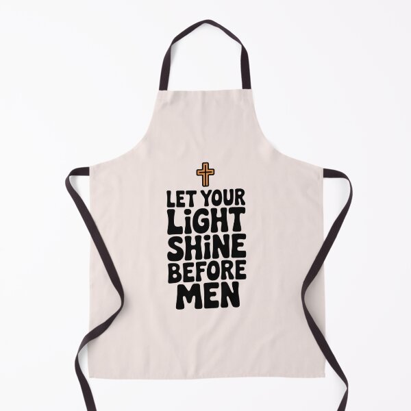 Item preview, Let Your Light Shine Before Men Matthew 5:16 Calligraphy Bible Verse Christian Faith Art designed and sold by  KnitLuv.