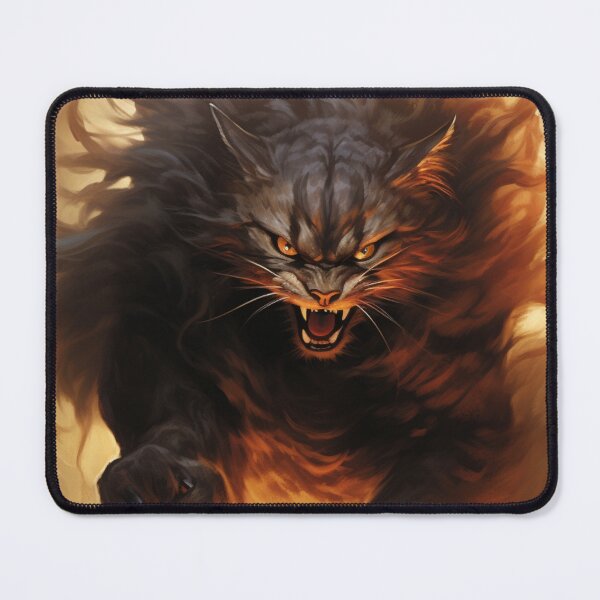 Item preview, Infernal Feline Fury Jigsaw Puzzle designed and sold by GGtiger.