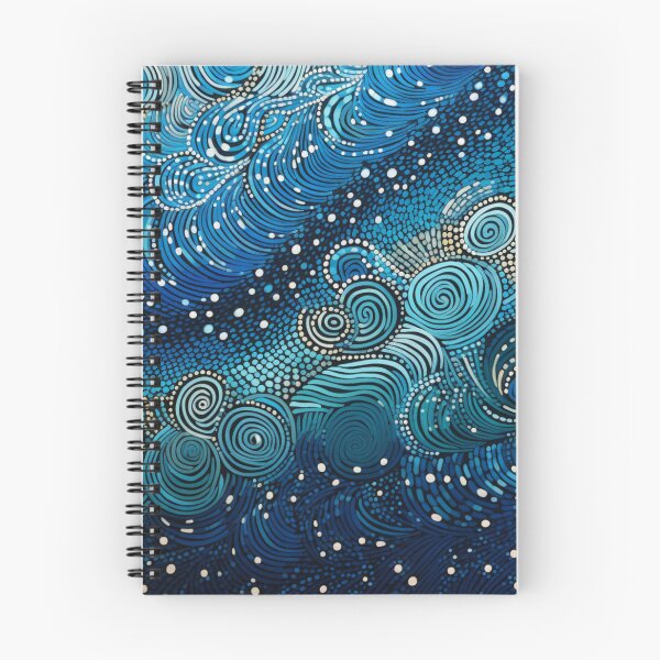 Item preview, Aboriginal Inspired Dot Art - Ocean Fury designed and sold by GrinGalore.