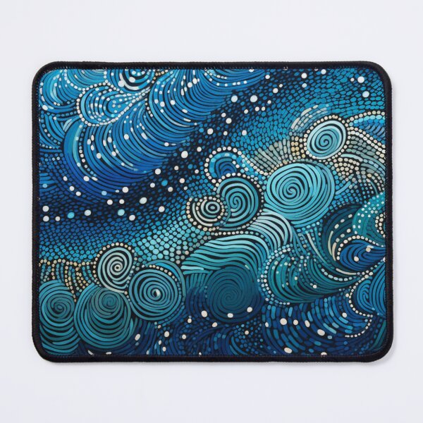Item preview, Aboriginal Inspired Dot Art - Ocean Fury designed and sold by GrinGalore.
