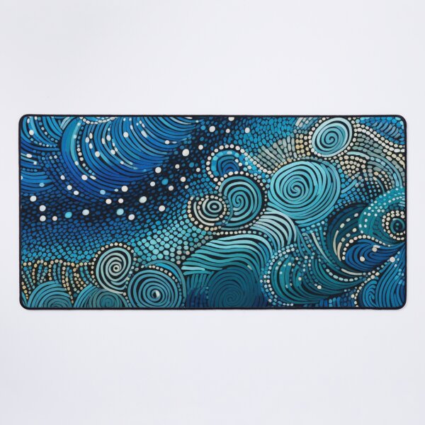 Item preview, Aboriginal Inspired Dot Art - Ocean Fury designed and sold by GrinGalore.