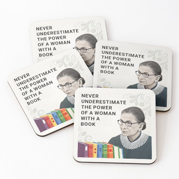 Item preview, Never underestimate the power of a woman with a book designed and sold by TeeARTHY.