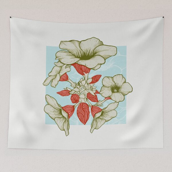 Item preview, Allamanda flower branch illustration designed and sold by Rômulo Queiroz.
