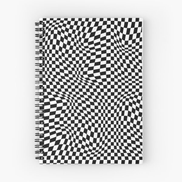 Item preview, Small Warped Black & White Checkered Pattern designed and sold by Spike The Punch Design Co..