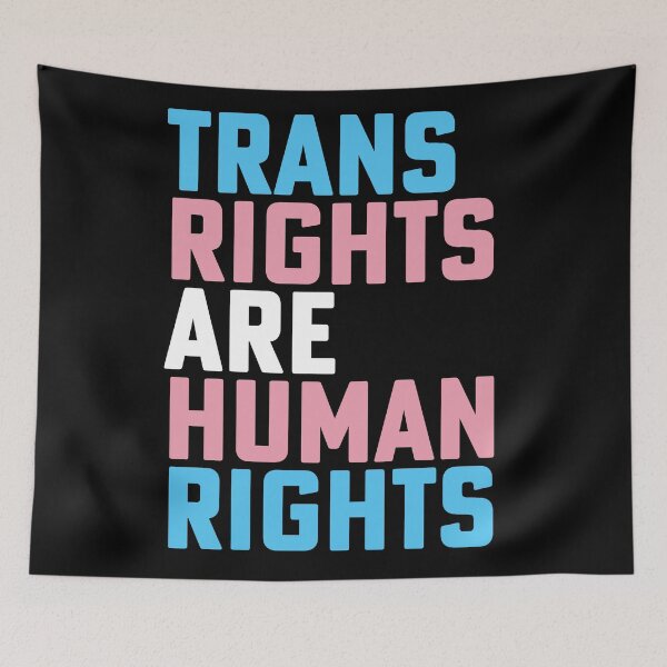 Item preview, Los derechos trans son derechos humanos Orgullo transgénero LGBTQ designed and sold by House Sparrow.