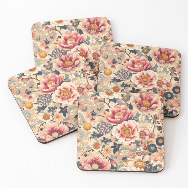 Item preview, Floral pattern, Japanese art flowers, ukiyo-e, ink wash, oriental design, botanical designed and sold by Sugar Wisdom .
