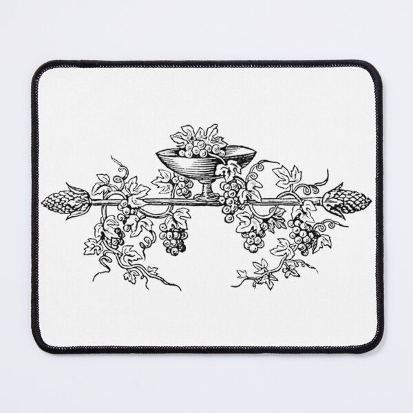 Item preview, Wine Cup with Vine and Grapes Illustration designed and sold by HawthorneFlame.