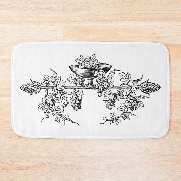 Item preview, Wine Cup with Vine and Grapes Illustration designed and sold by HawthorneFlame.