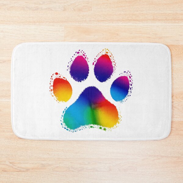Item preview, Colorful Wolf Footprint - Illustration designed and sold by AD-Digital-Art.