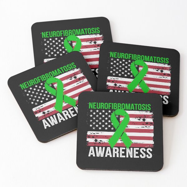 Item preview, Neurofibromatosis Awareness – USA Flag & Green Ribbon designed and sold by tmerchtrends.