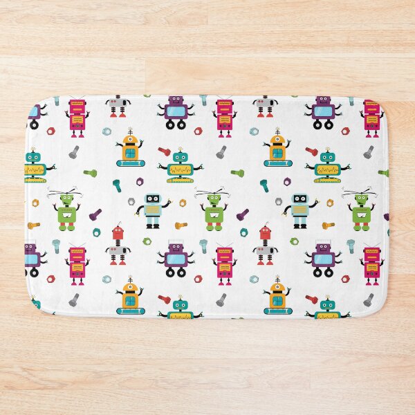 Item preview, Cute Multicolored Robots Kids Robot designed and sold by idovedesign.