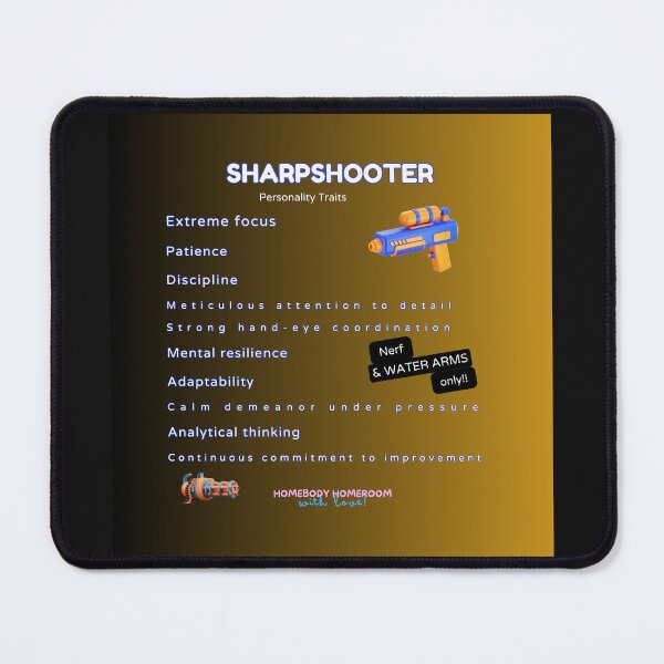 Item preview, Sharpshooter Personality Traits Radiant Brown designed and sold by HOMEBODYHOMEROO.