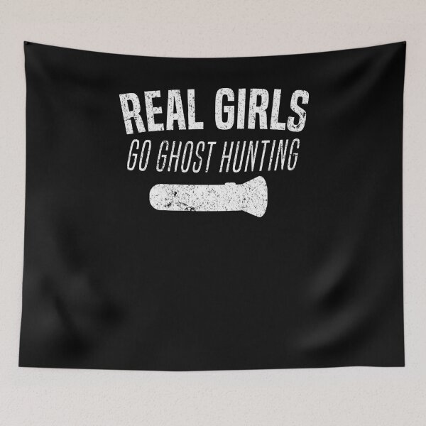 Item preview, Real Girls Go Ghost Hunting Ghost Tour T-Shirt designed and sold by LookTwice.