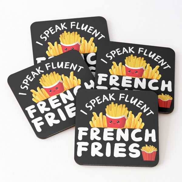 Item preview, I Speak Fluent French Fries Funny Food Quote Foodie Gift designed and sold by MouDantArts.