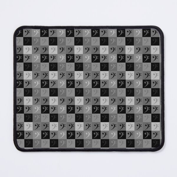 Item preview, Bass Clef Pattern Black and Gray designed and sold by ValeriesGallery.