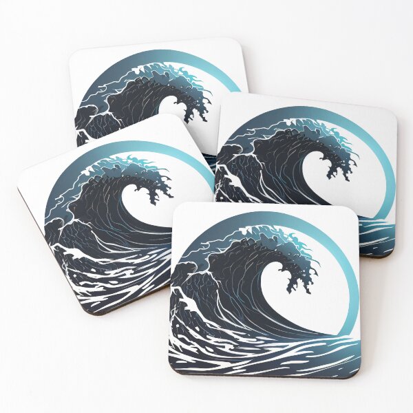 Item preview, A minimalistic logo of lines featuring the silhouette of an ocean or sea waves, simple shapes and lines. Emblema for any brand company designed and sold by anytka.