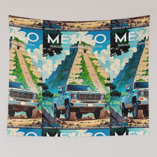 Item preview, Travel by road and discover MEXICO Cute vintage design 80s anime travel sticker designed and sold by UrbanTRIP.