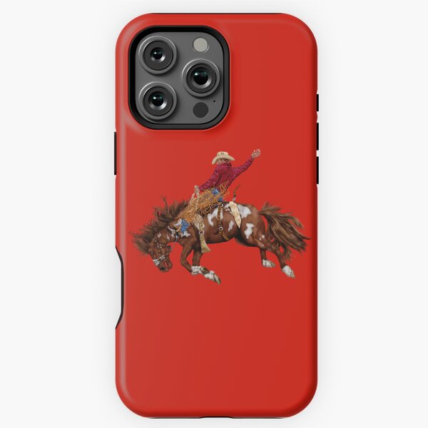 Item preview, Vintage Western Rodeo Art, Bronco Busting Cowboy  designed and sold by Phat Dog Designs .
