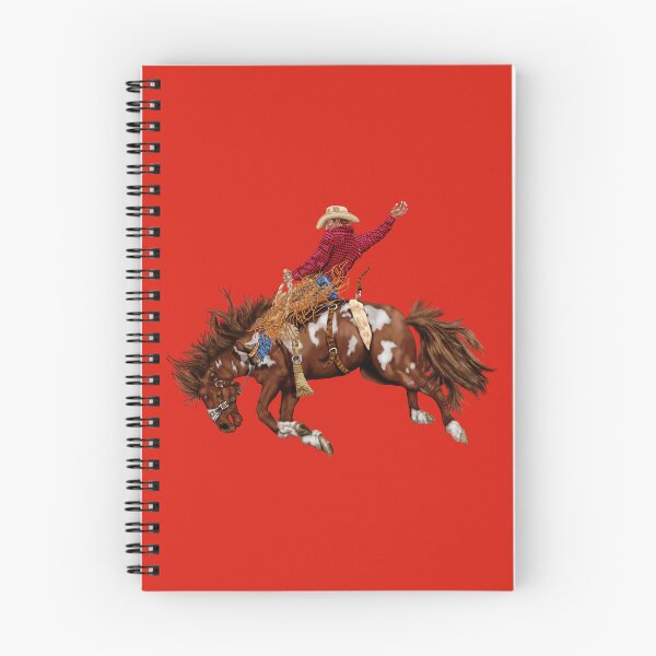 Item preview, Vintage Western Rodeo Art, Bronco Busting Cowboy  designed and sold by Phat Dog Designs .