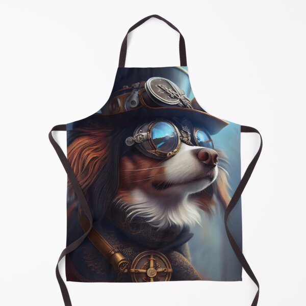 Item preview, Steampunk dog. Abstract surreal illustration. Digital designer art. Cyberpunk painting designed and sold by anytka.