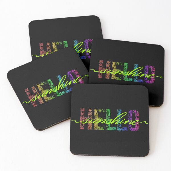 Item preview, Copy of Hello Sunshine Rainbow Green Lettering designed and sold by MinimalMoodsArt.