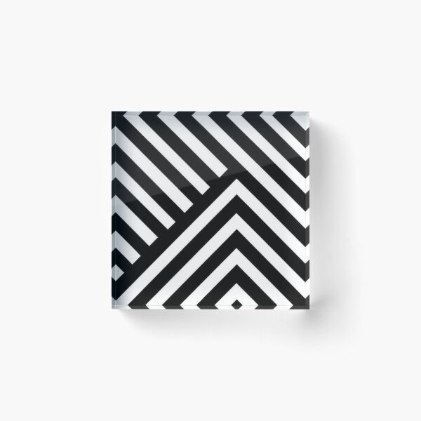 Item preview, Stripped Zig Zag Pattern in black and white designed and sold by blancheart1.