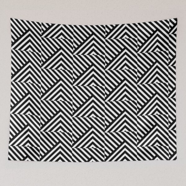 Item preview, Stripped Zig Zag Pattern in black and white designed and sold by blancheart1.