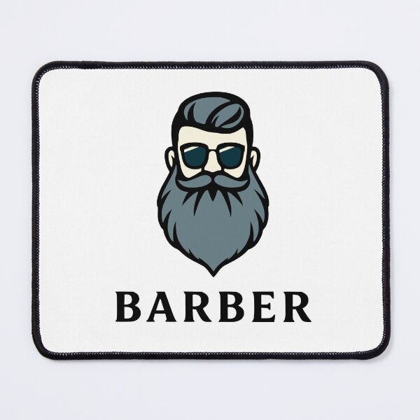 Item preview, Barber Hipster with Beard and Sunglasses designed and sold by quibrak.