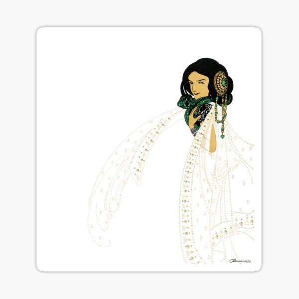 Item preview, Art Nouveau Woman from Die Süsse Cora designed and sold by mamiespaw.