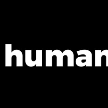 Artwork thumbnail, humans of code - logo & name (horizontal) (white) by humansOfCode