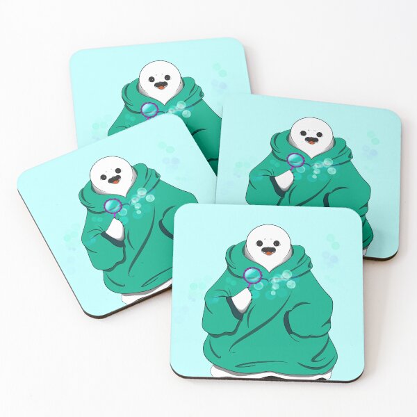 Item preview, Soap bubbles and Harp seal with hoodie designed and sold by Bella-Illust.