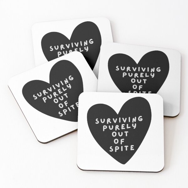 Item preview, Surviving Purely Out Of Spite funny dark humor Sticker designed and sold by cizito.