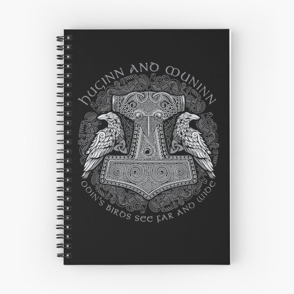 Item preview, Huginn and Muninn, Odin's Ravens, Norse Gods Viking Proverb, Sagas,  designed and sold by Proverbial Wisdom Design.