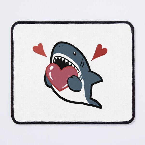 Item preview, Love Bites: Cute Shark Holding Heart designed and sold by TSGDesign.