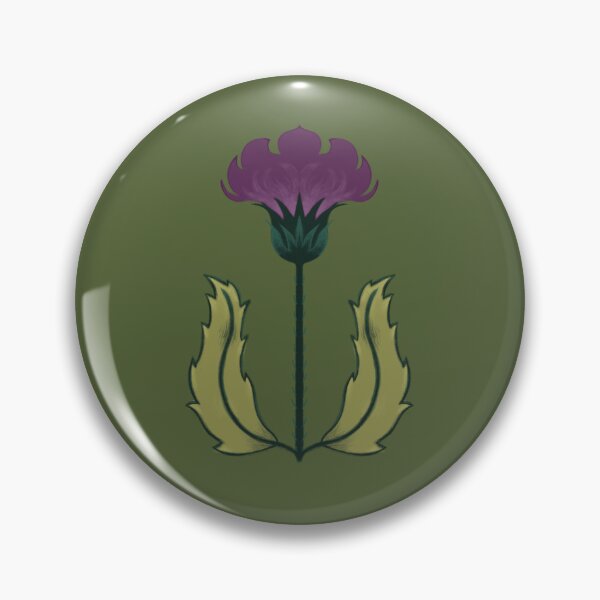 Item preview, Stylized thistle flower designed and sold by GrackleGlade.