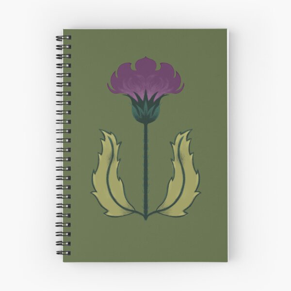 Item preview, Stylized thistle flower designed and sold by GrackleGlade.