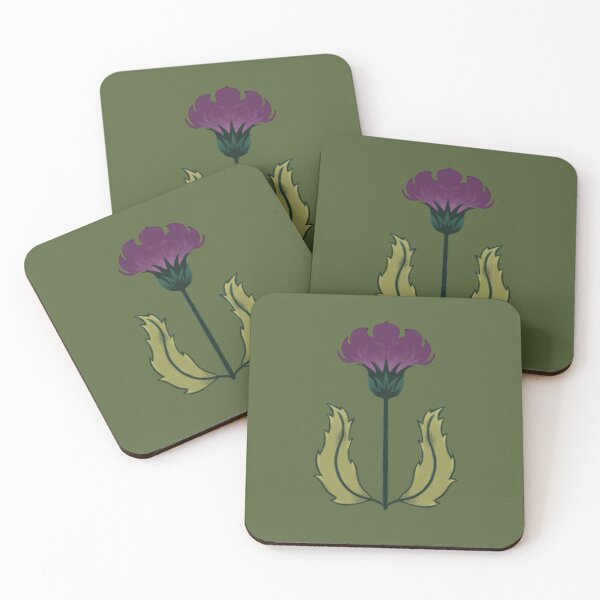 Item preview, Stylized thistle flower designed and sold by GrackleGlade.